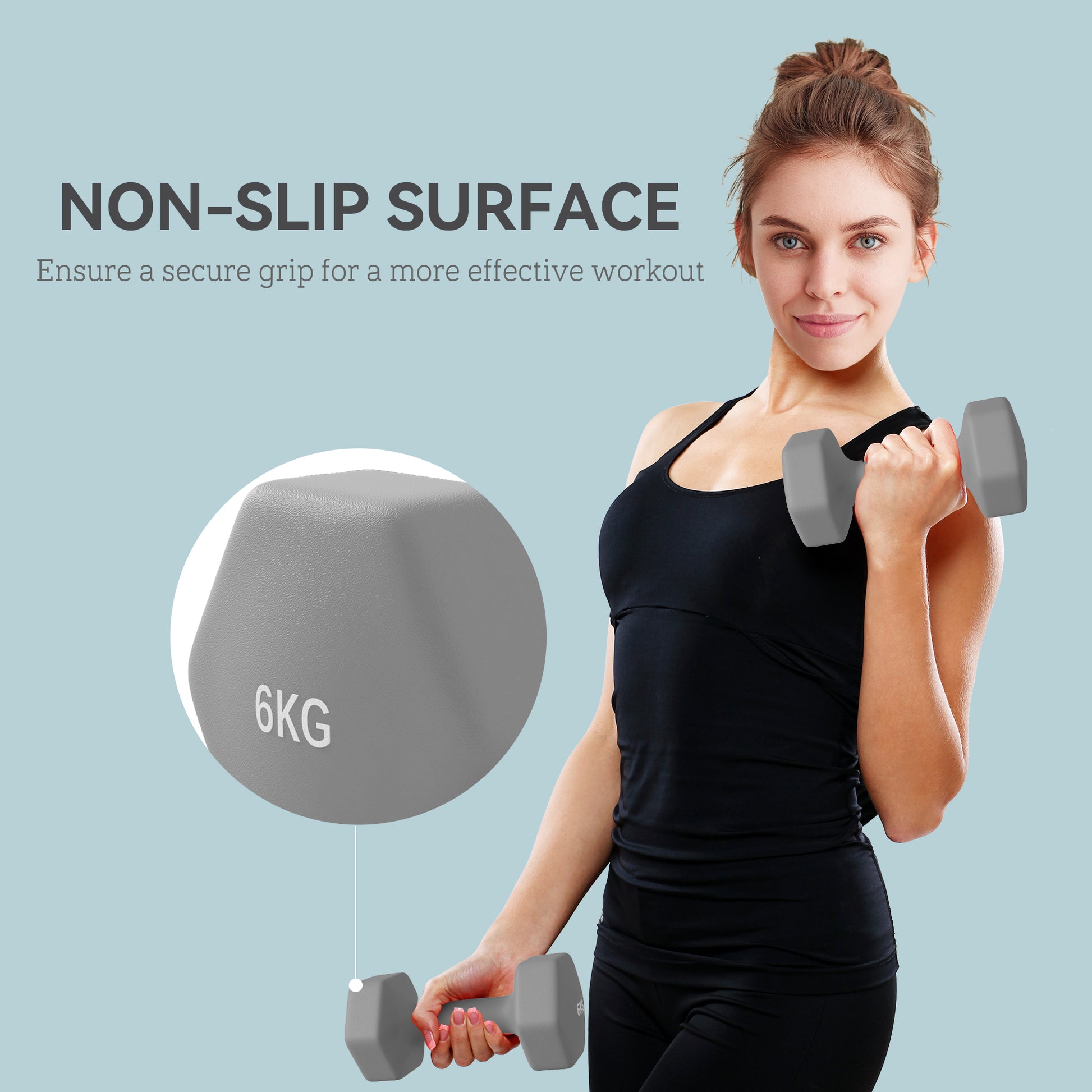 Dumbbells, Hexagonal Weights Pair
